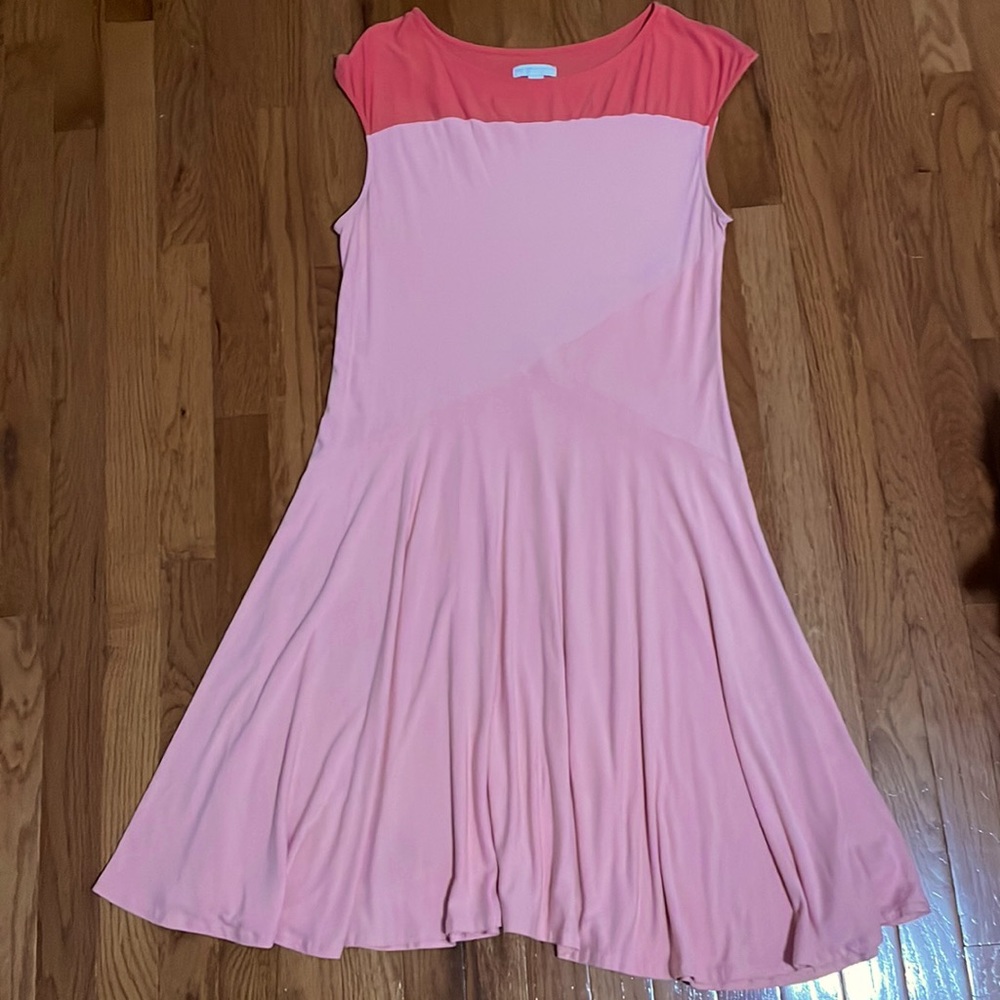 New York & Company watermelon swing dress